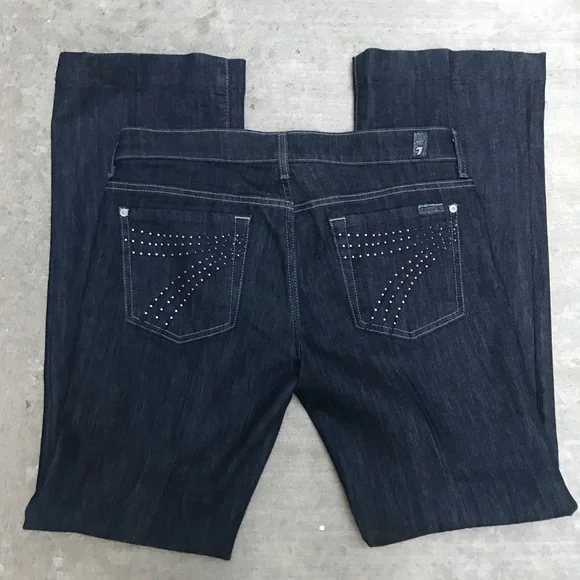 Dark Blue Denim Jeans - Picture 2 of 5